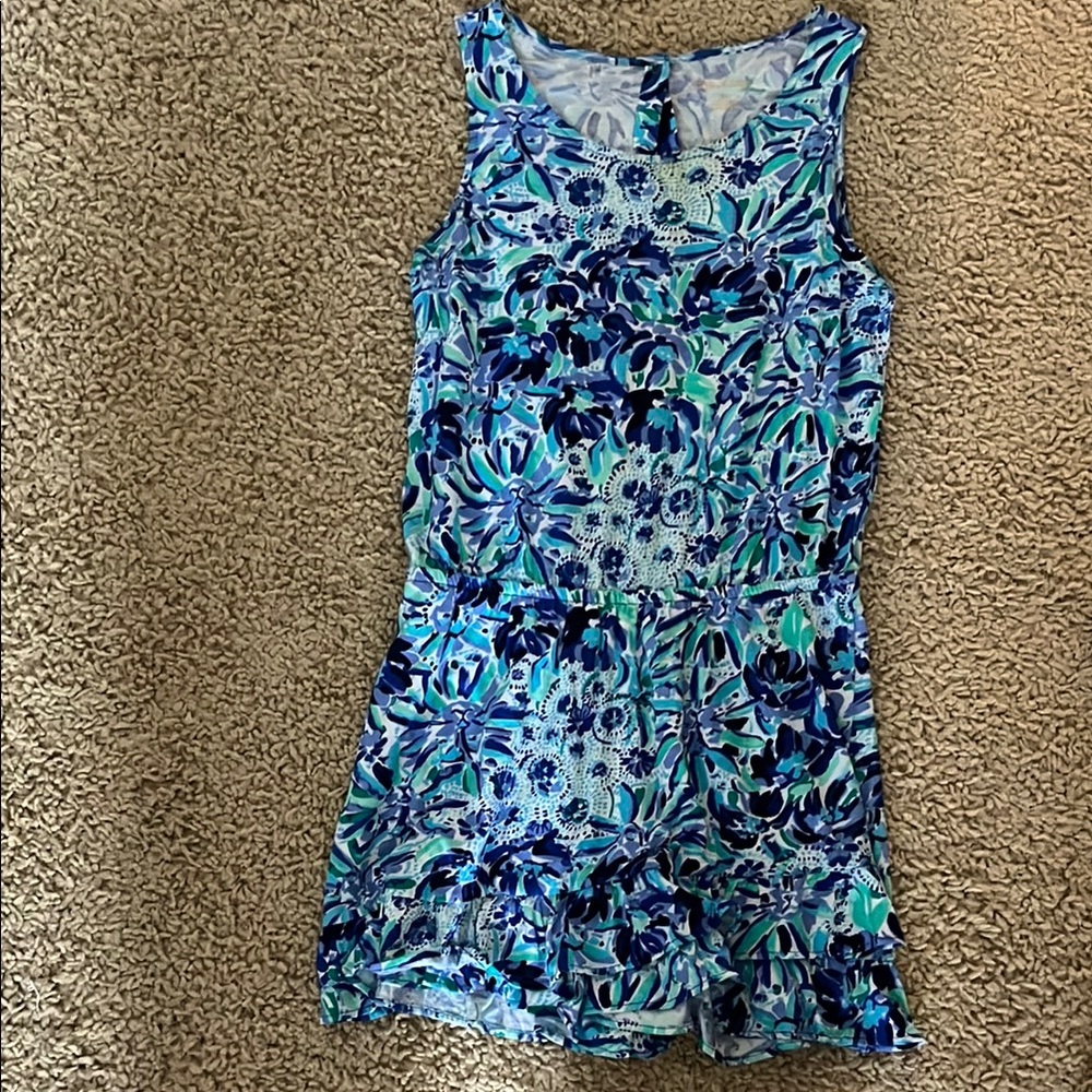 Lilly Pulitzer Blue Floral Romper